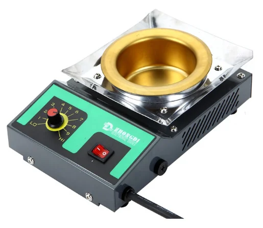 Zhongdi ZD-8911 80MM Solder Pot 300W Tin Soldering Melting Pot Furnace for Welding and Soldering Bath, AC 110-240V 200-420 Degre