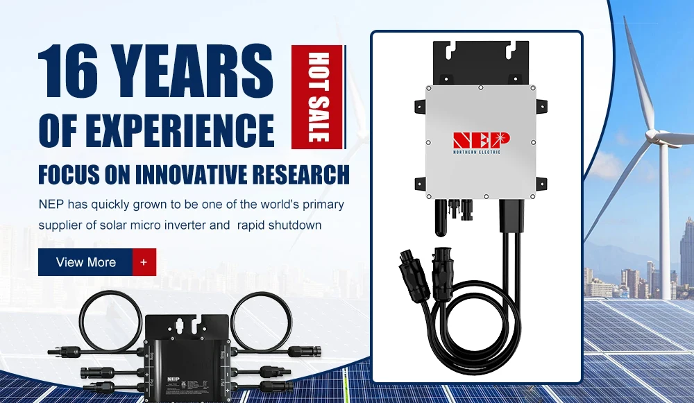 Микро инвертор NEP EU US PV от производителя 300 Вт 400 BDM-300 wifi/PLC на сетке модель для дома с приложением