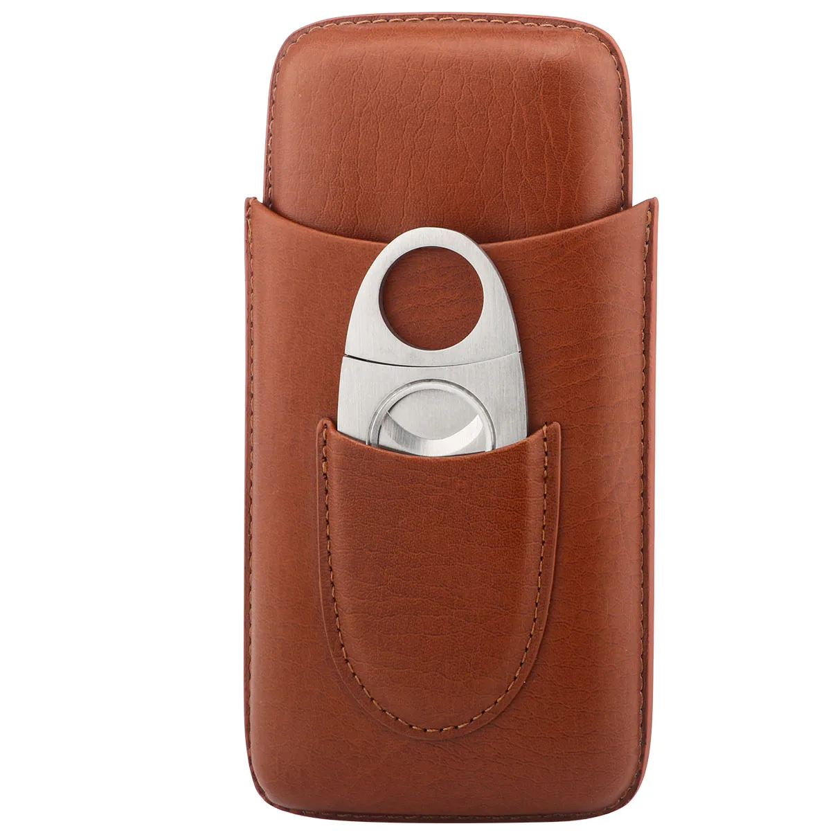 Xifei Wholesale Luxury Portable 3 Tube Humidor Cigar Travel Humidor Custom Logo