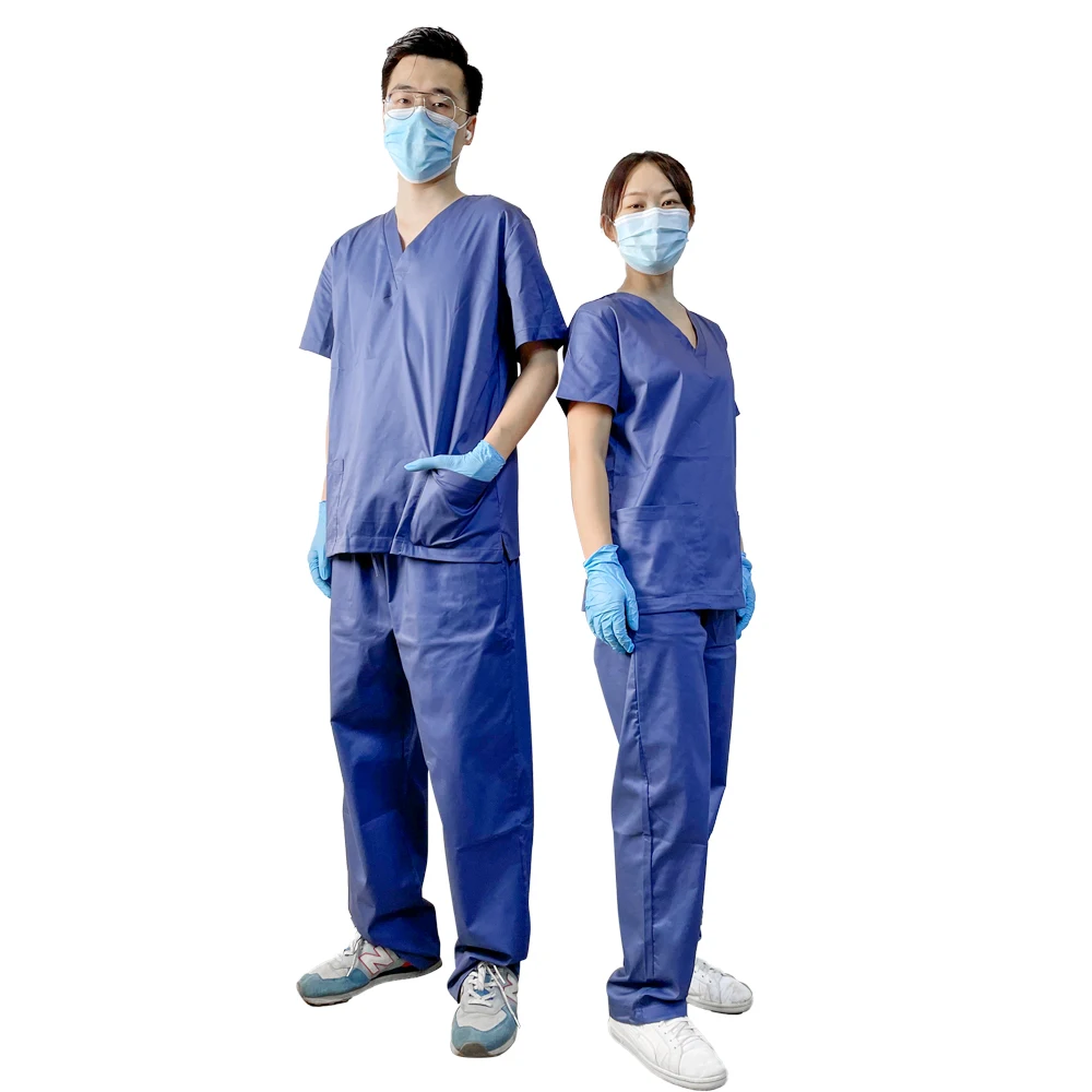  Scrubs Uniforms Sets Lastest DWR Durable Water Repellant Nursing Doctor Uniform For Medical Hospital Beauty