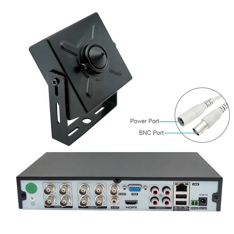 
XM CCTV AHD 720P Coaxial MINI Pinhole Small Square 5MP Home and Commercial Infrared Night Vision Camera 1080P 