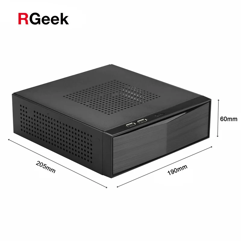 RGeek C01 OEM ODM SECC Cheap Custom Fanless Computer Comput HTPC Mini ITX PC Chassis Tower Case