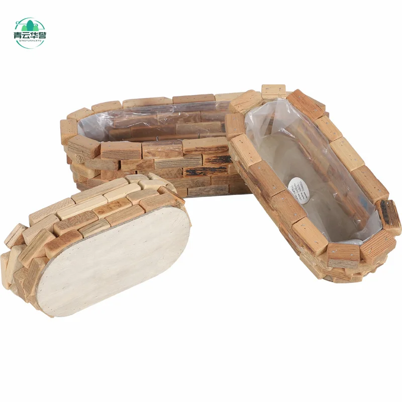 2021 New Invention Home Garden Planters Display Cheap Wood Flower Pot