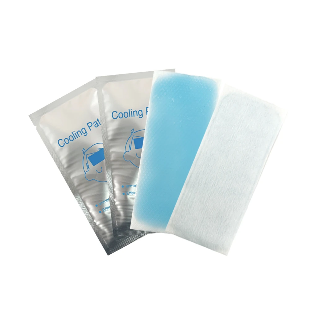 40 Sheets cooling gel patches cooling forehead strips cooling gel sheet for kids adult