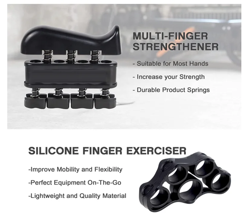 Wholesale 5 Pack Set Exercise Adjustable Fitness Exerciser Strength Trainer Resistance Strengthener Hand Grip Set
