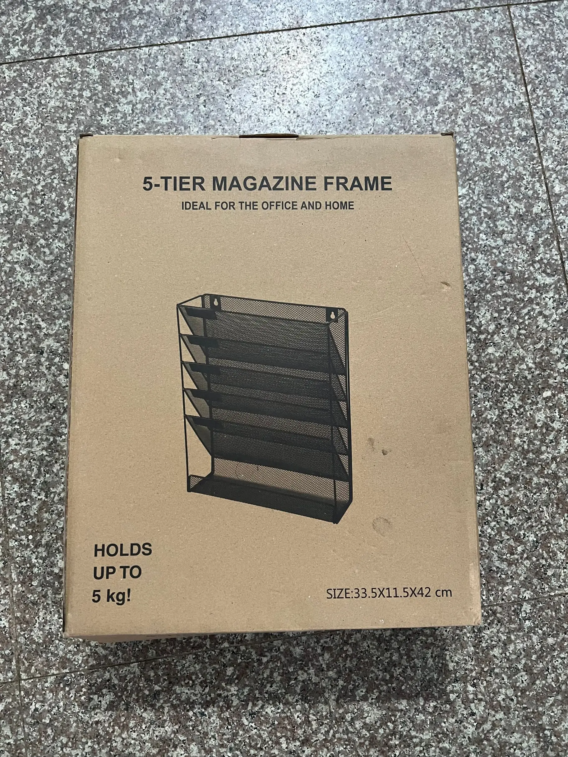 Mutil-function Hanging Wall Mount Mounted Office School Metal Mesh Magazine File Organizer