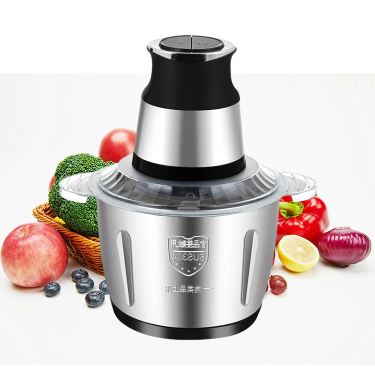 3l 2l chopper high kitchen multifunctional quality mini electric food commercial hamburger, meat grinder/