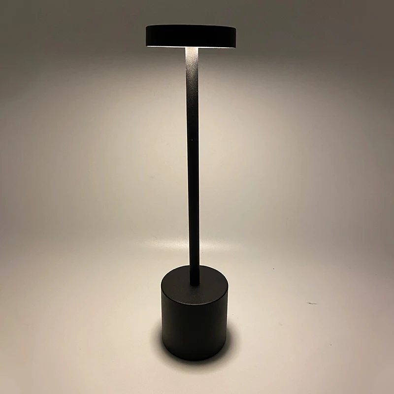 Touch Switch USB Charging LED Table Lamp Rechargeable Bedside Night Lights for Restaurant Hotel Use