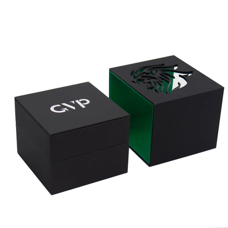 Lion head icon leather watch gift custom luxury jewelry watch box for men