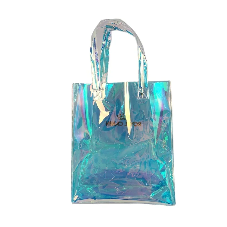 
China Supplier Newly Designed Magic Pvc Handbag Gift Shop Name Ideas Bag 