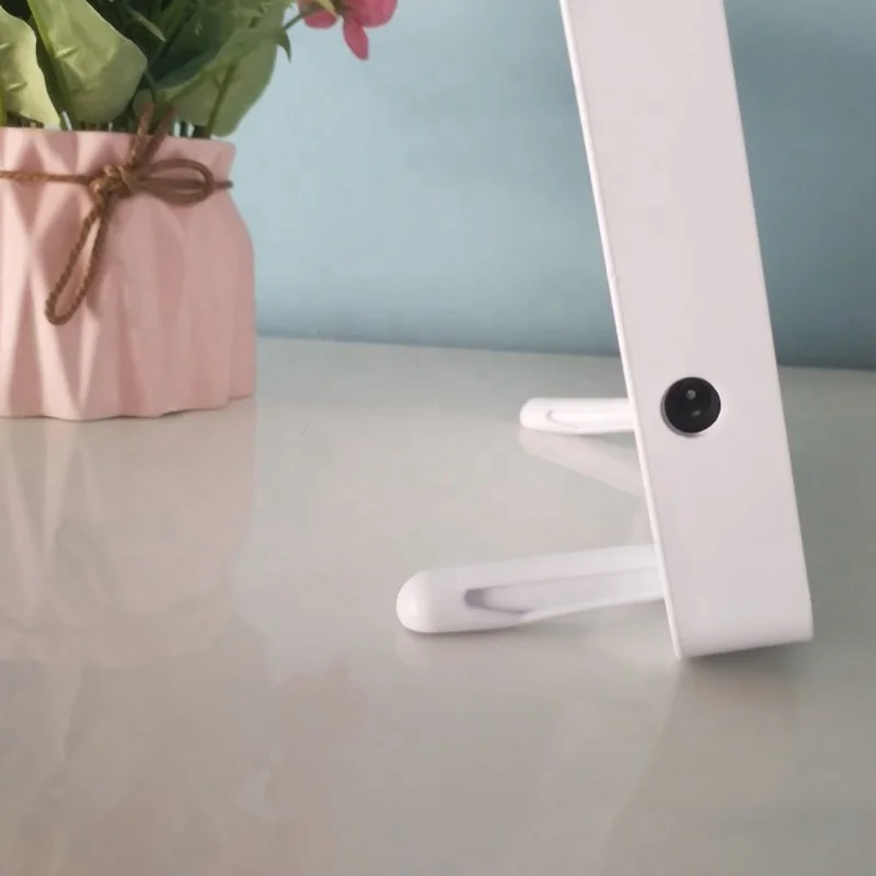 Новые творческие квадратный многоцелевой 7 дюймов; Детское платье для свадьбы; Дисплея волшебное зеркало светодиодный свет фоторамка зеркало настольная лампа