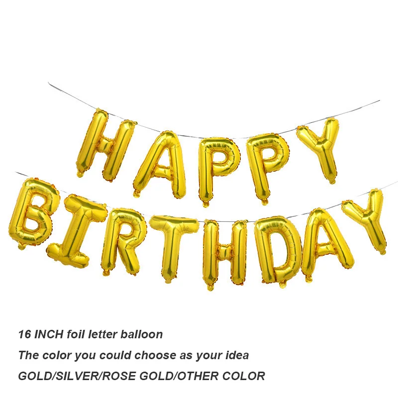 Birthday Balloons Party Decorations Set Gold Crown Helium Balloon for Girls and Boys 18th Birthday Party