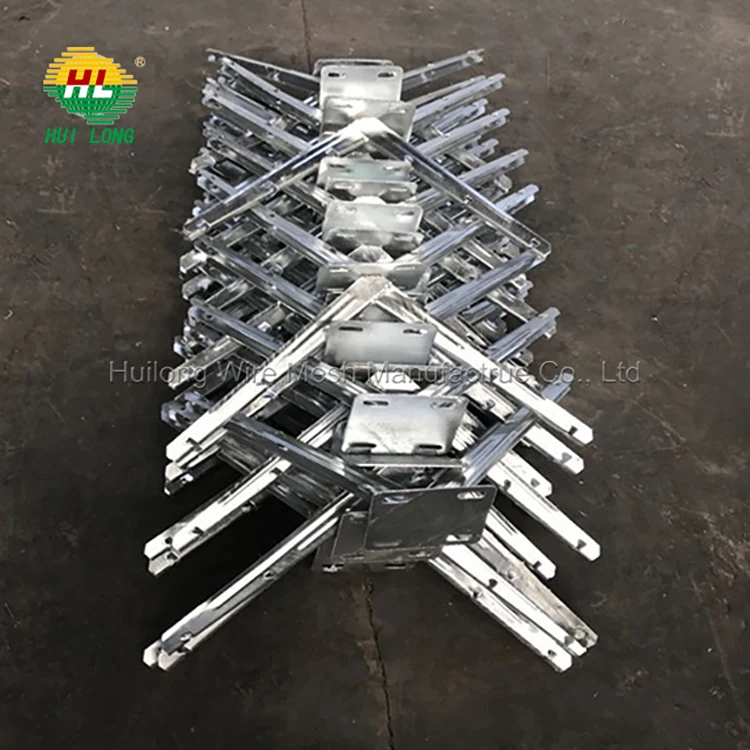 Double Razor Wire Brackets For Concrete And Brick Fences With Reinforced Barbed Wire Wholesale Price
