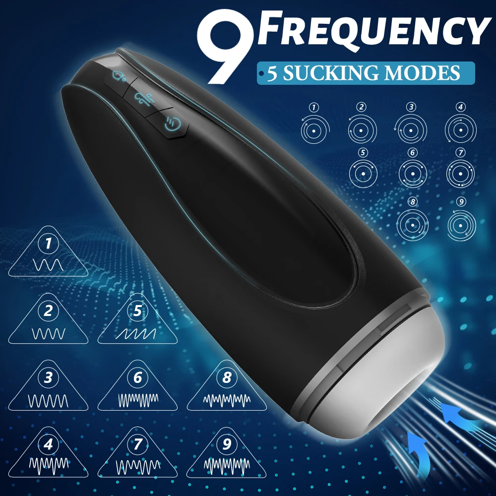 S-HANDE 9 frequency automatic male masturbator cup men masturbation toys adult  sex toys for men masturbating machine