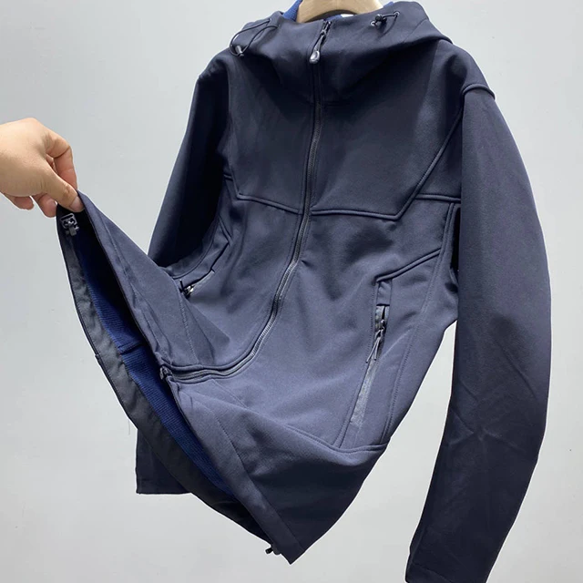 custom men hiking soft shell jacket outdoor clothing