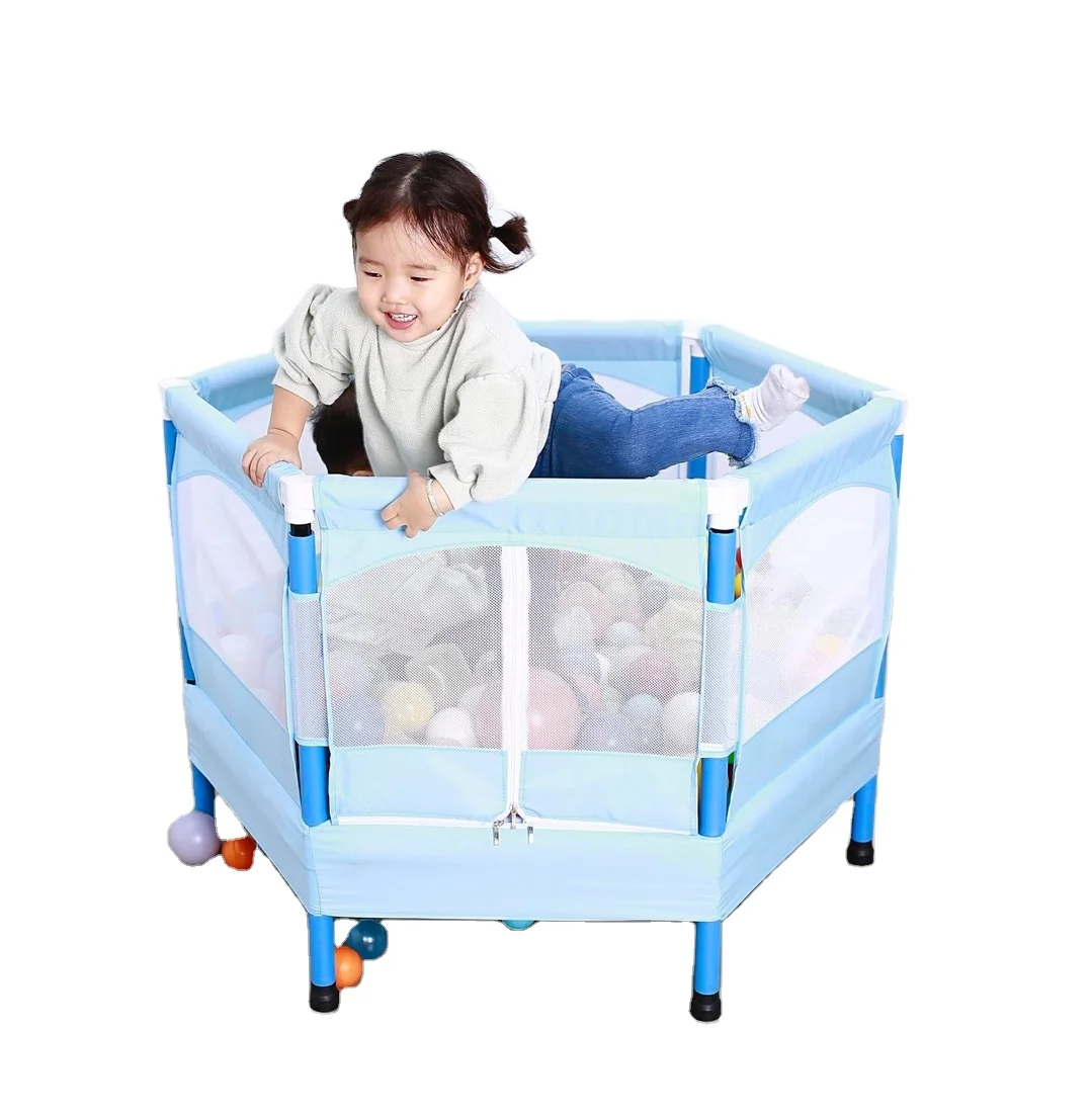 Best factory children trampoline indoor household children trampoline with safety net trampoline