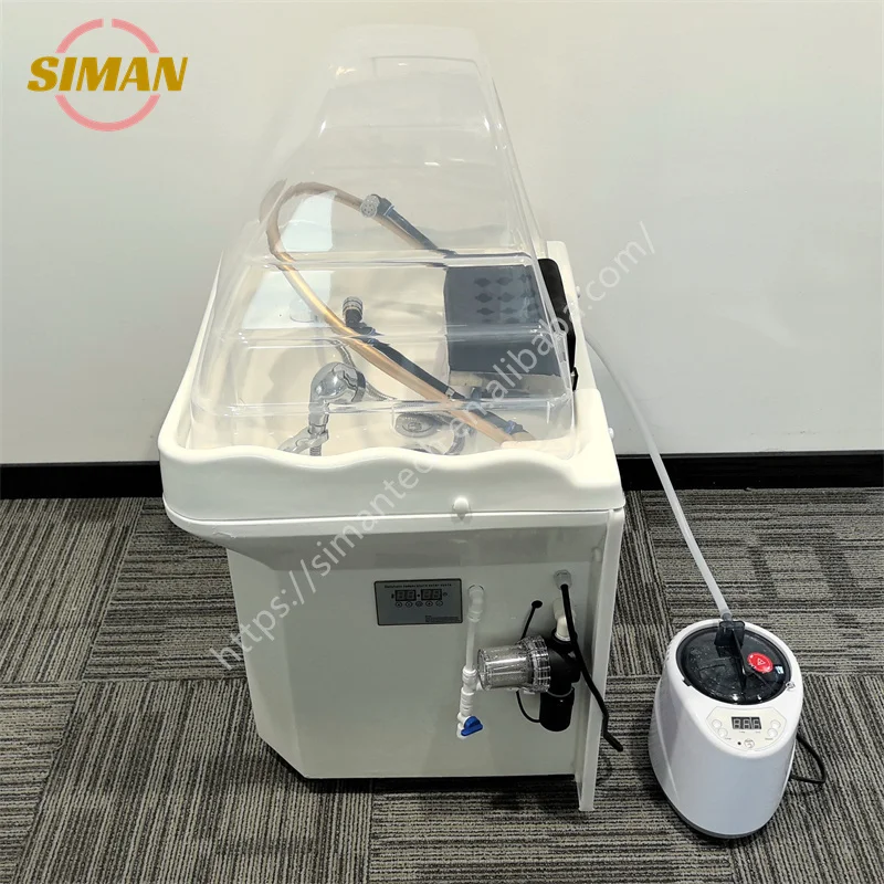 Siman High Quality Storage Water Mobile Shampoo Basin Head Therapy Hair Washing For Postnatal Care Center Massage Parlor