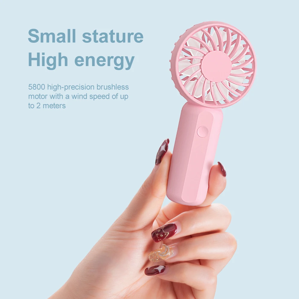 New Arrival Super Mini Air Cooling USB Fan with Sling 1200mah KC battery full capacity Strong Wind Portable easy to carry
