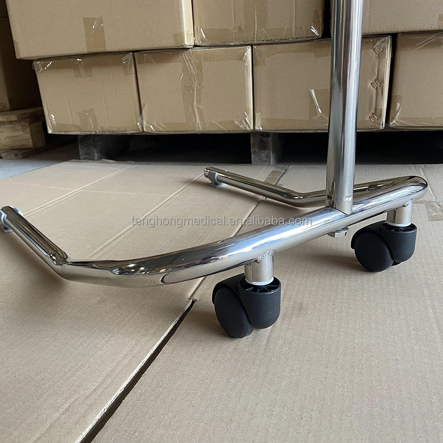 Stainless Steel Metal Extra Large Salon Tray Premium Instrument Table Medical Tray Mayo Stand with Wheels