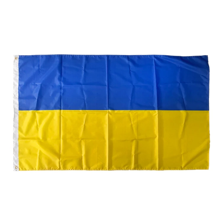 Wholesale Cheap Custom Size 3x5ft Printing Polyester National Blue Yellow Ukraine Flag