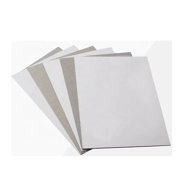 Wholesale 230gsm-1500gsm duplex board white grey back for cake board