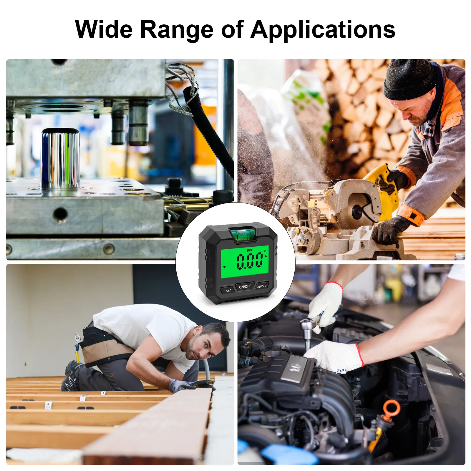 Hot Sale Digital Protractor Inclinometer Level Goniometer Measure Bevel Angle Digital Display Inclinometer Angle Gauge