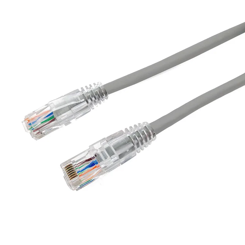 6 ft Cat 6 Ethernet Patch Cables UTP 8 Core Cord  PVC Jacket Network Cable  RJ45 Lan  Copper Cable Grey in Stock