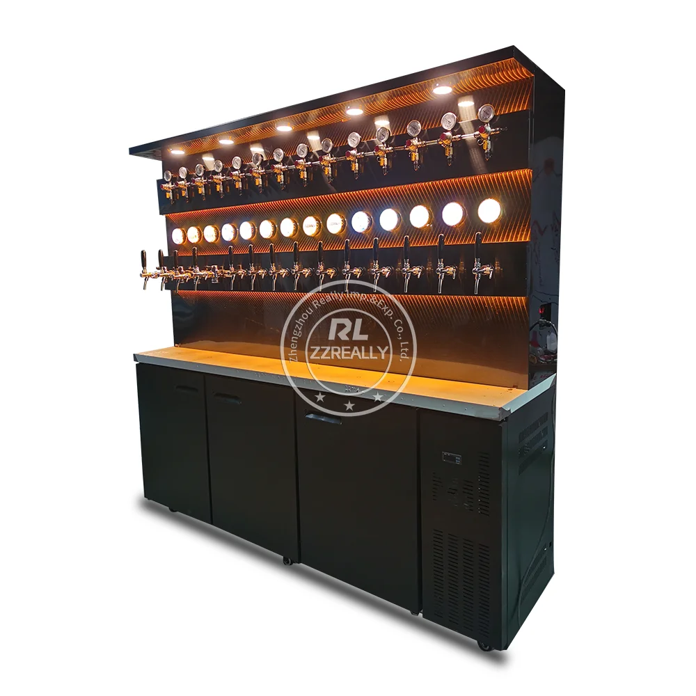 2025 Most Popular Draft Beer Tower beer Dispenser Machine With Ice Bank Cooling For Bar Part