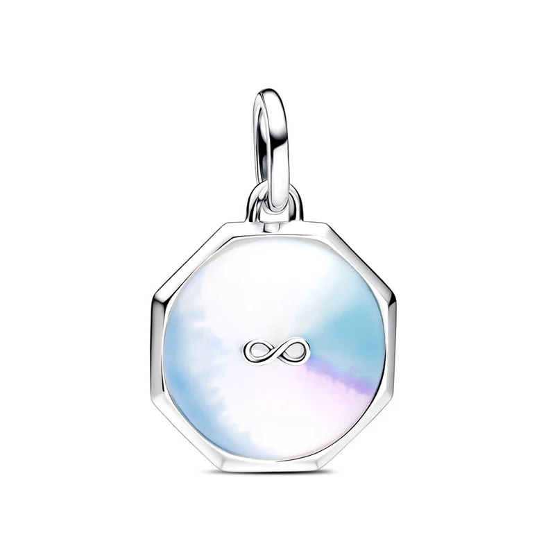 925 Silver ME Sparkling Star Lucky Spade Heart Eyes Infinite Medallion Charm Beads Fit Original Pan DIY ME Bracelet Fine Jewelry