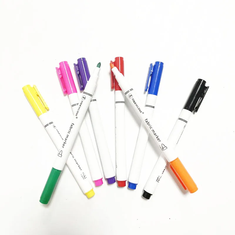 New Arrival Customize Your Own Brand Available 1mm Writing Width Round Toe Tip T-shirt Markers