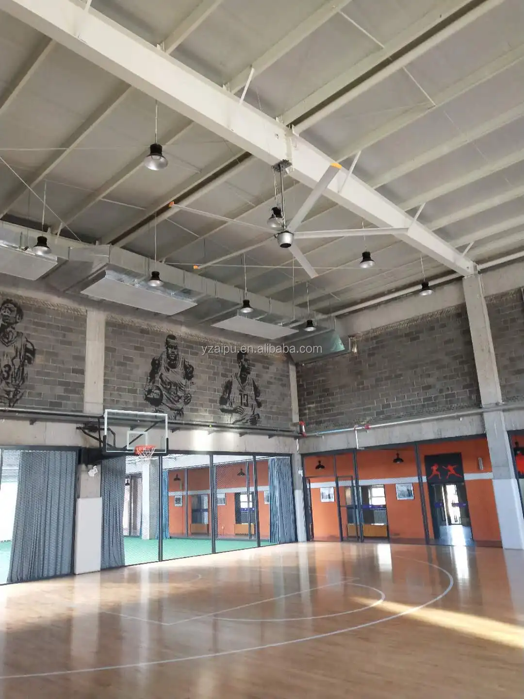 3000mm 400w Low Noise Supermarket   Hvls Ceiling Fan