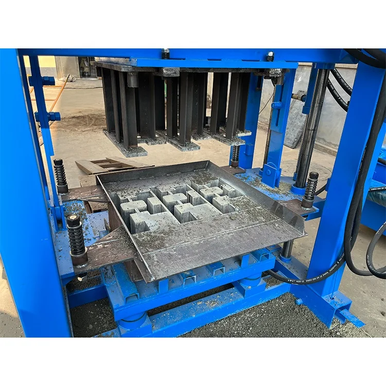 LONTA QTJ4-35A Semi Automatic Hydraulic Interlock Hollow Paver Mould Fly Ash Cement Concrete Brick Block Making Machine