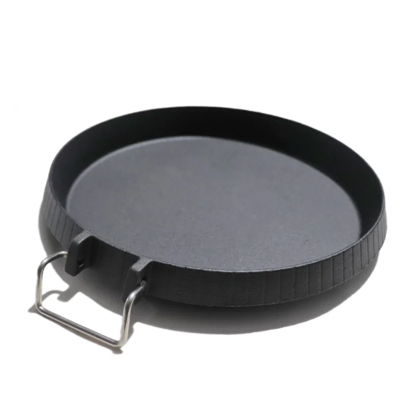 Morden style cast iron non stick cookware frying bread pan deep hot stewing pot