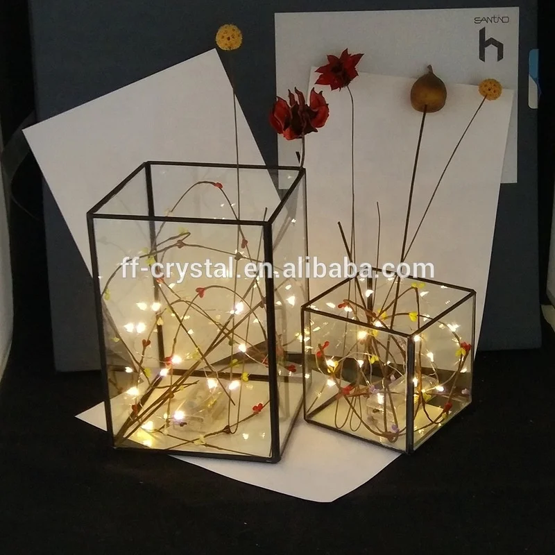 Hot Sale Beautiful Gold Metal Geometric Glass Terrarium/Hanging Vase Terrarium/Terrarium Geometric Glass for Indoor Decoration