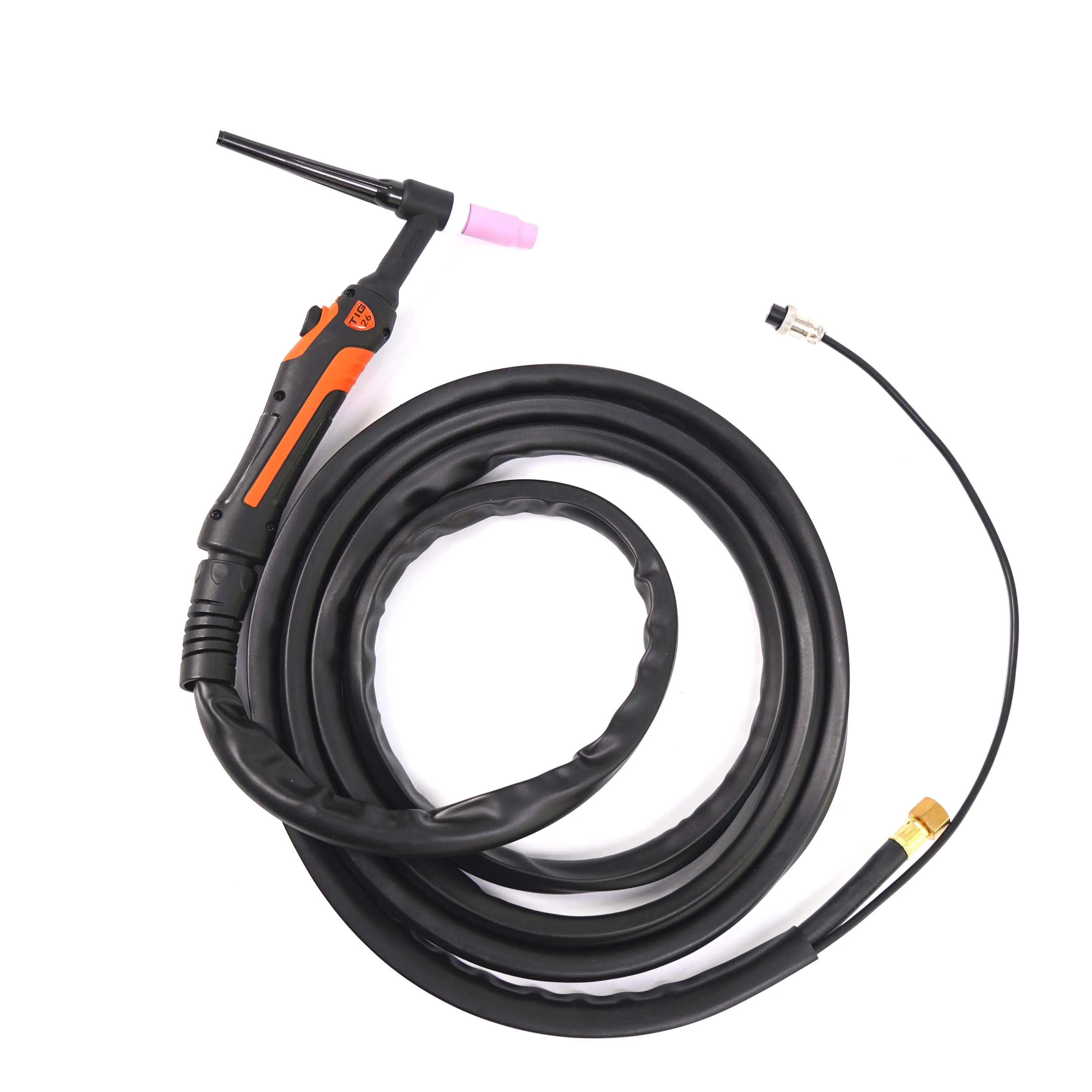 Gas Cooled TIG 26 TIG Torch with Flexible Handle With Valve Tungsten Argon Arc WP26