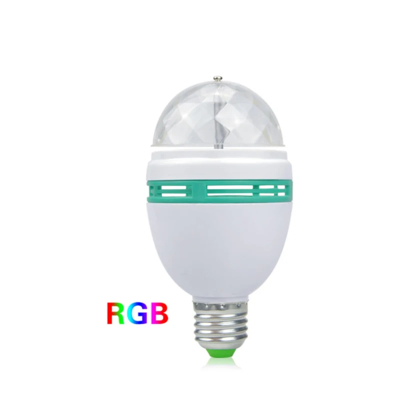 3W high quality RGB rotating color crystal magic ball DJ mini disco stage light for party bar