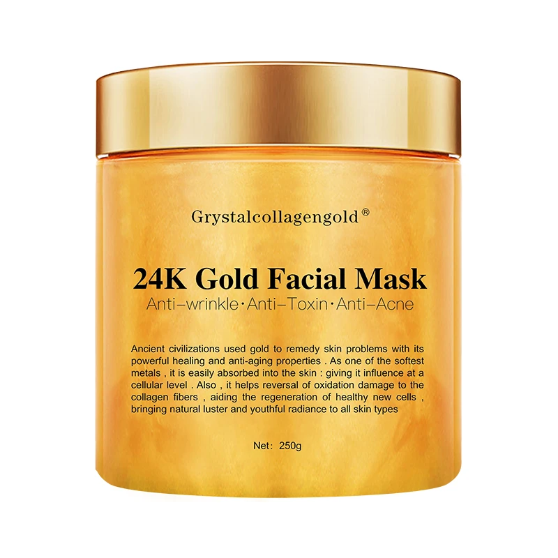24K Gold Mask  black head to remove acne fill water tear mask cosmetics manufacturers