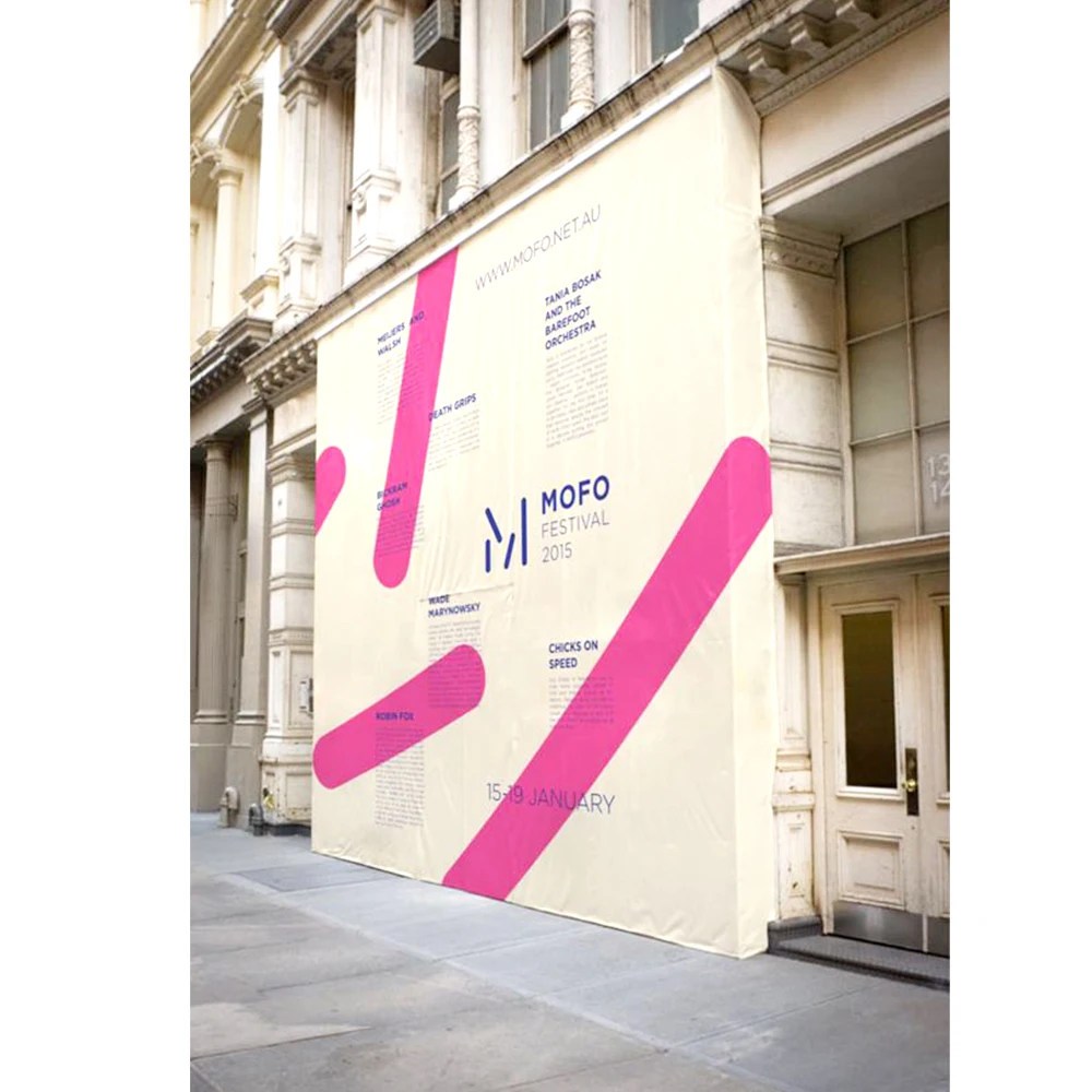 Banner Polyester Digital Printing Construction Building Wraps Advertising Mesh Banner