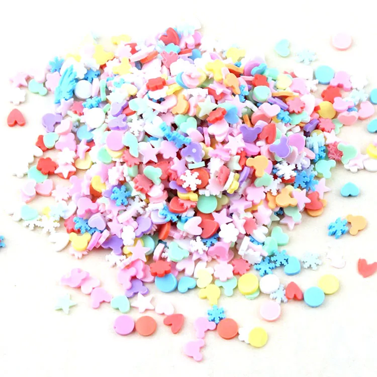 
New soft ceramic polymer clay particle slices fashion mobile phone case decoration diy accessories nail material 
