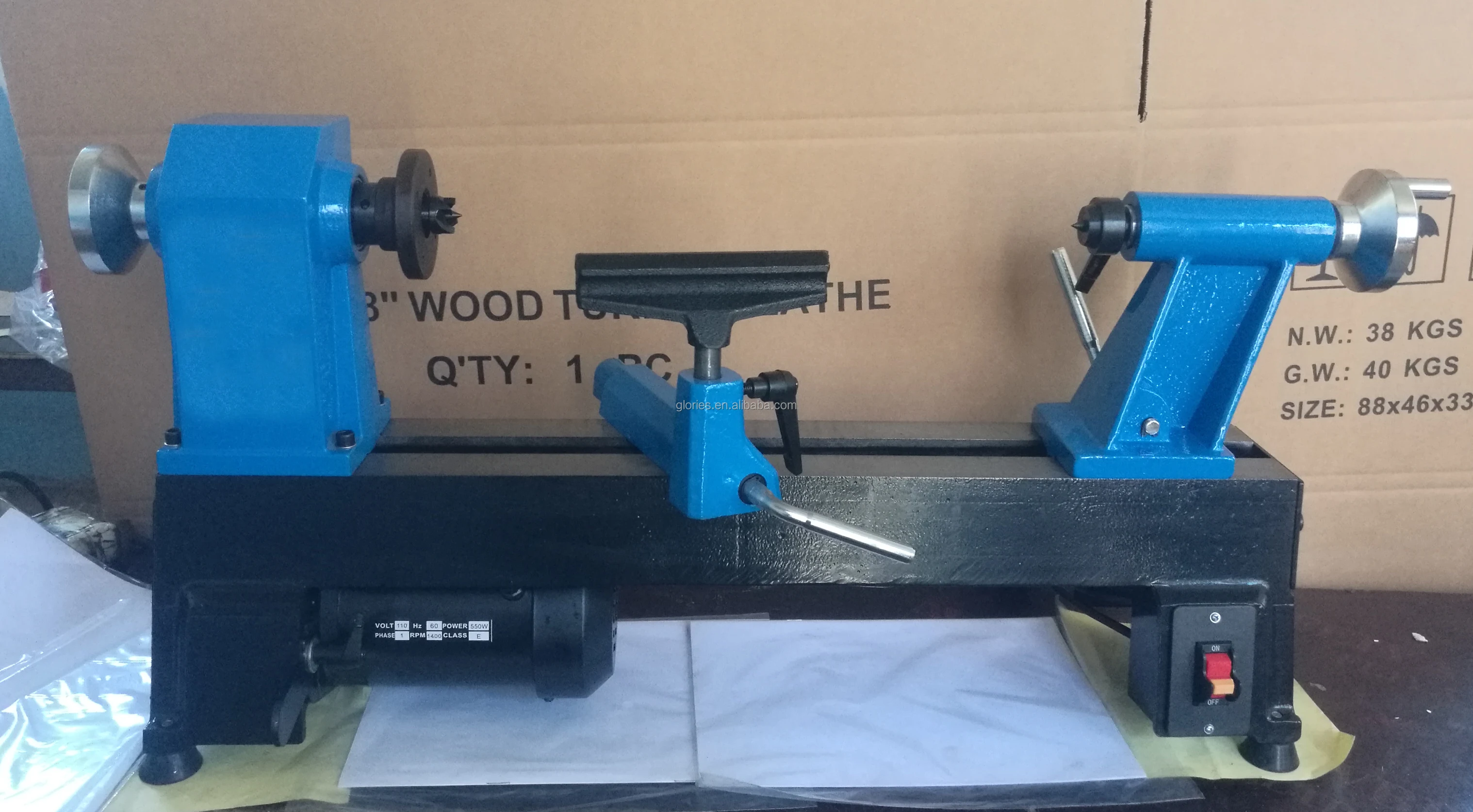 5 Speed Wood Lathe machine MC1018 for Wood Turning WL1018