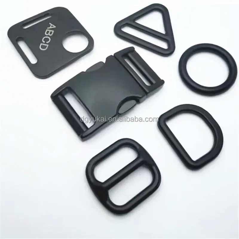 10/15/20/25/32/38/50mm High quality luggage metal buckle with side release buckle and Tri glide