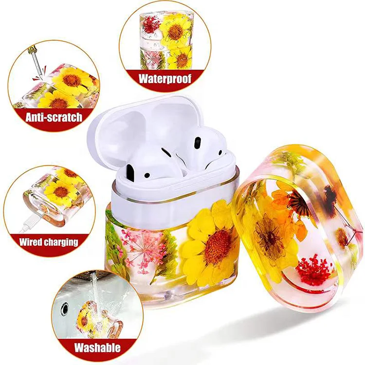 DIY Crystal Epoxy Earphone Protective Cover Silicone Headset Case Resin Mold