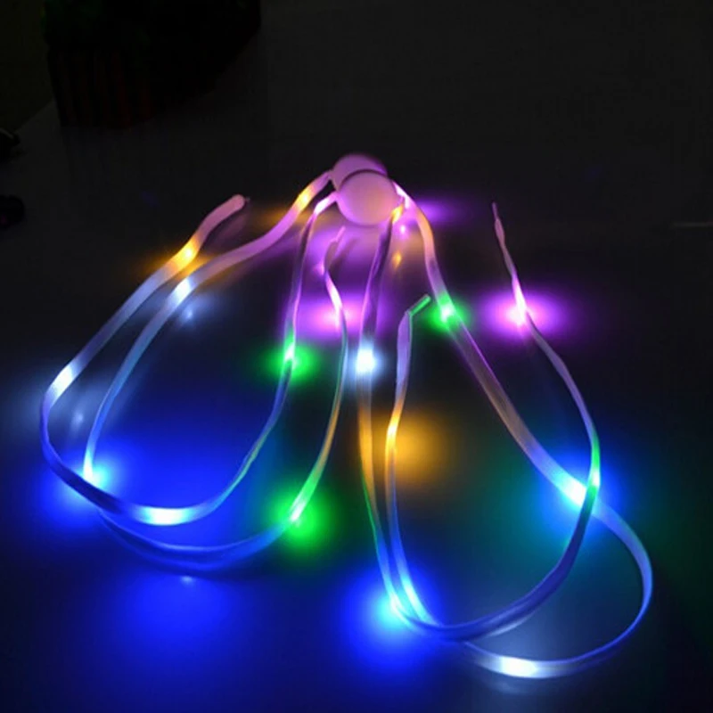 New fashionable led shoelace hot sale flashing led shoe lace fiber optic led shoe lace