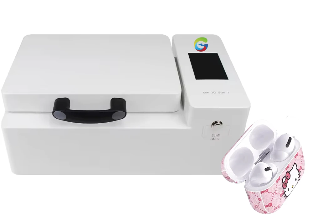 Portable & Comapct mini 3d sublimation heat press machine DIY phonecase headphone keyboard