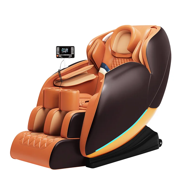 Deluxe Blow Molding Handrail Design Full Body massager 4d Zero Gravity Massage Chair With Music