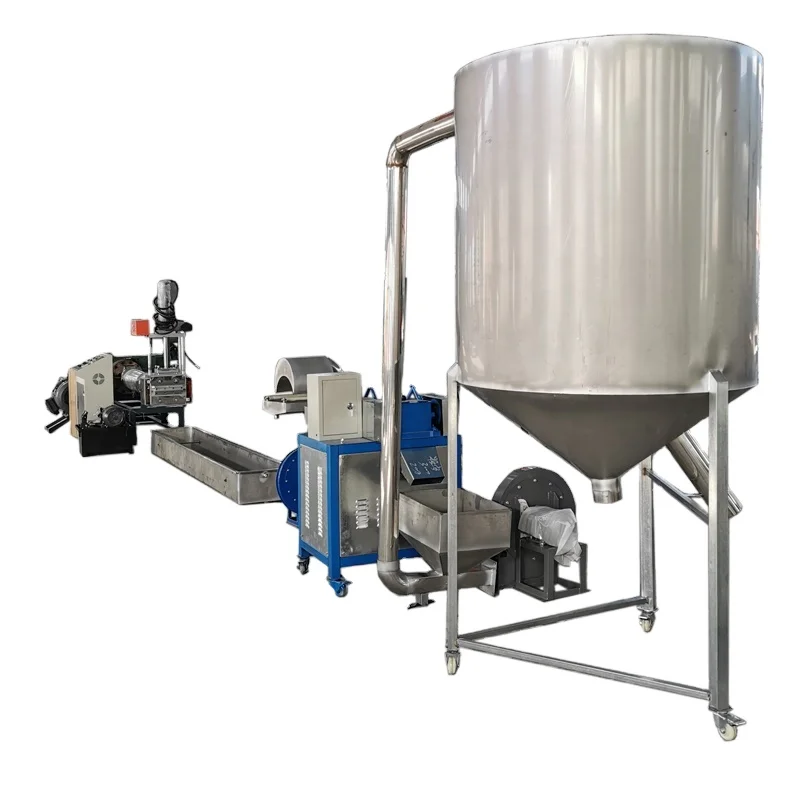 Waste DTY FDY PET Fibre Yarn plastic granules / pellet making machine