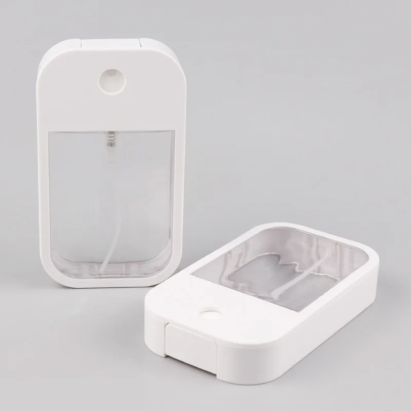 Пластиковые бутылкы парфюмерного спрея пустой 45 мл квадратная форма кредитной карты флаконы для духов