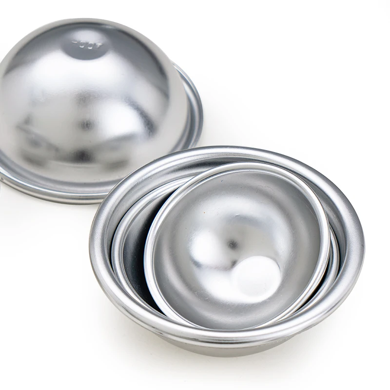 Rice cake making mould 40 50 60 70 mm aluminum hemisphere baking mold