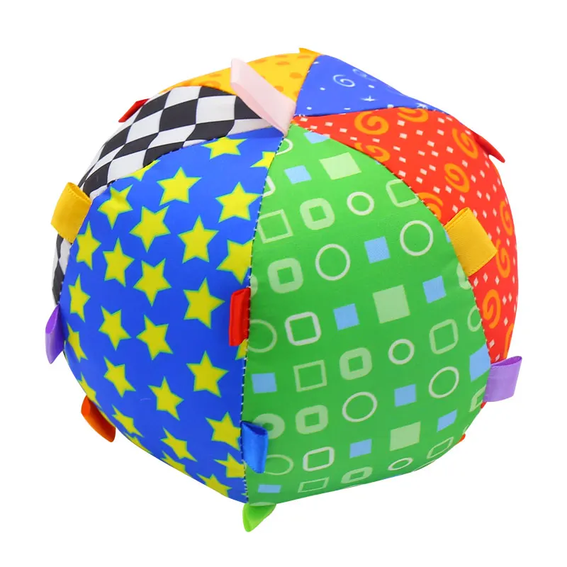 Детские Красочные Музыкальные игрушки-колокольчики, тканевые погремушки-шарики, мягкие игрушки для малышей