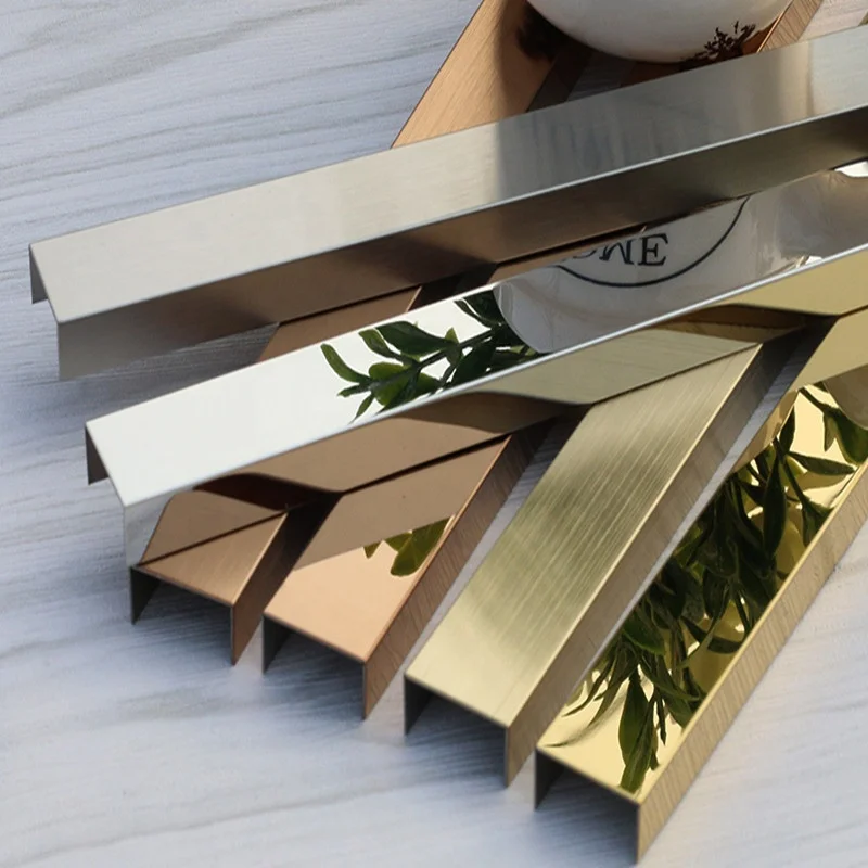 U-профили из нержавеющей стали для облицовки пола и